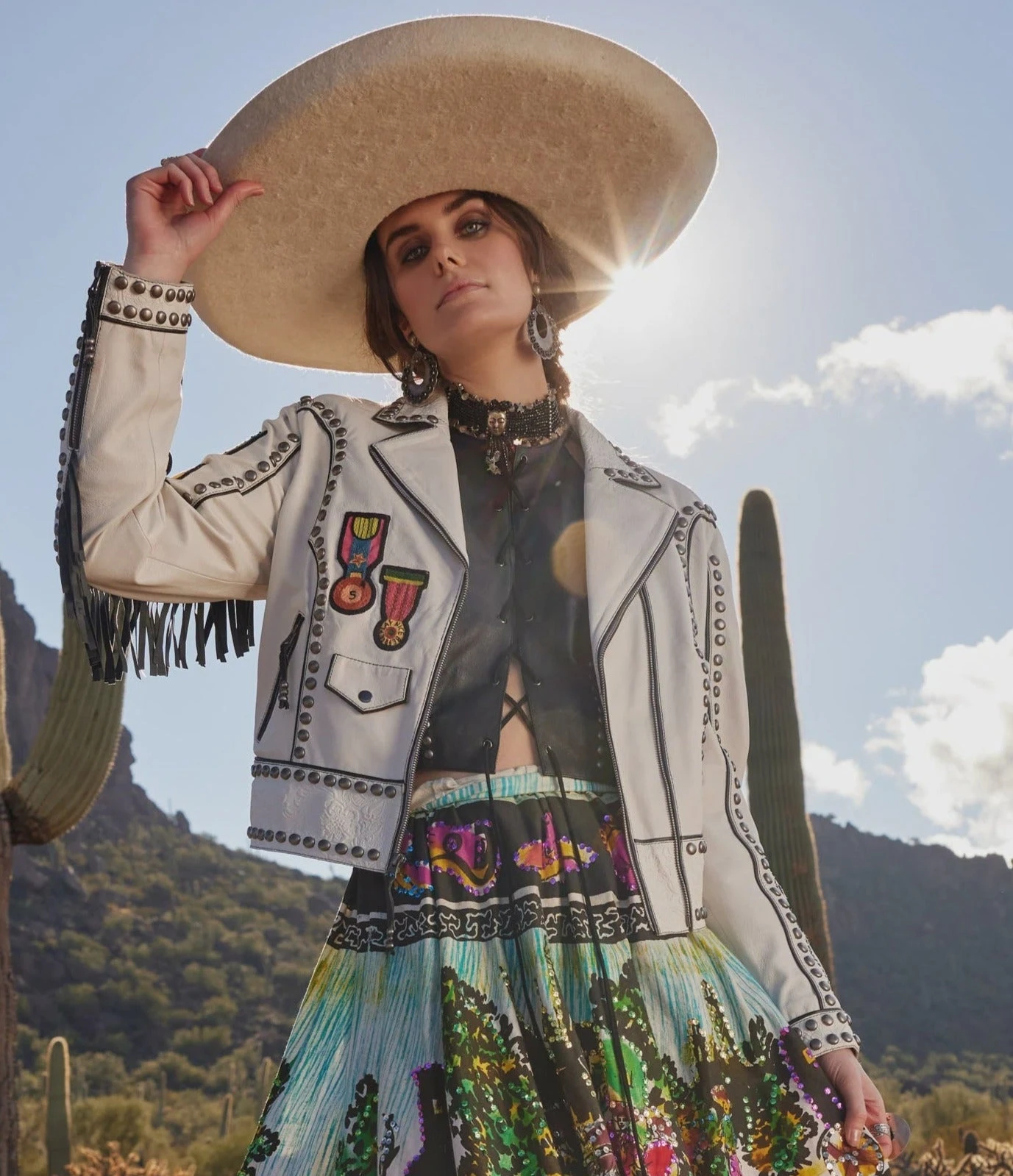 Double D Ranch Senorita's Leather Jacket SS23