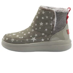 HEY DUDE KID'S MEL STAR GREY -130283258