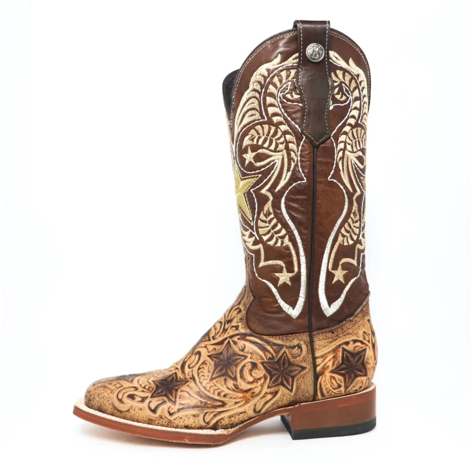 TANNER WOMEN'S HAND TOOL STAR WESTERN BOOTS - TML207087 - Image 3
