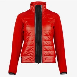 Horze Robyn Womens Combo Jacket In Red 33463