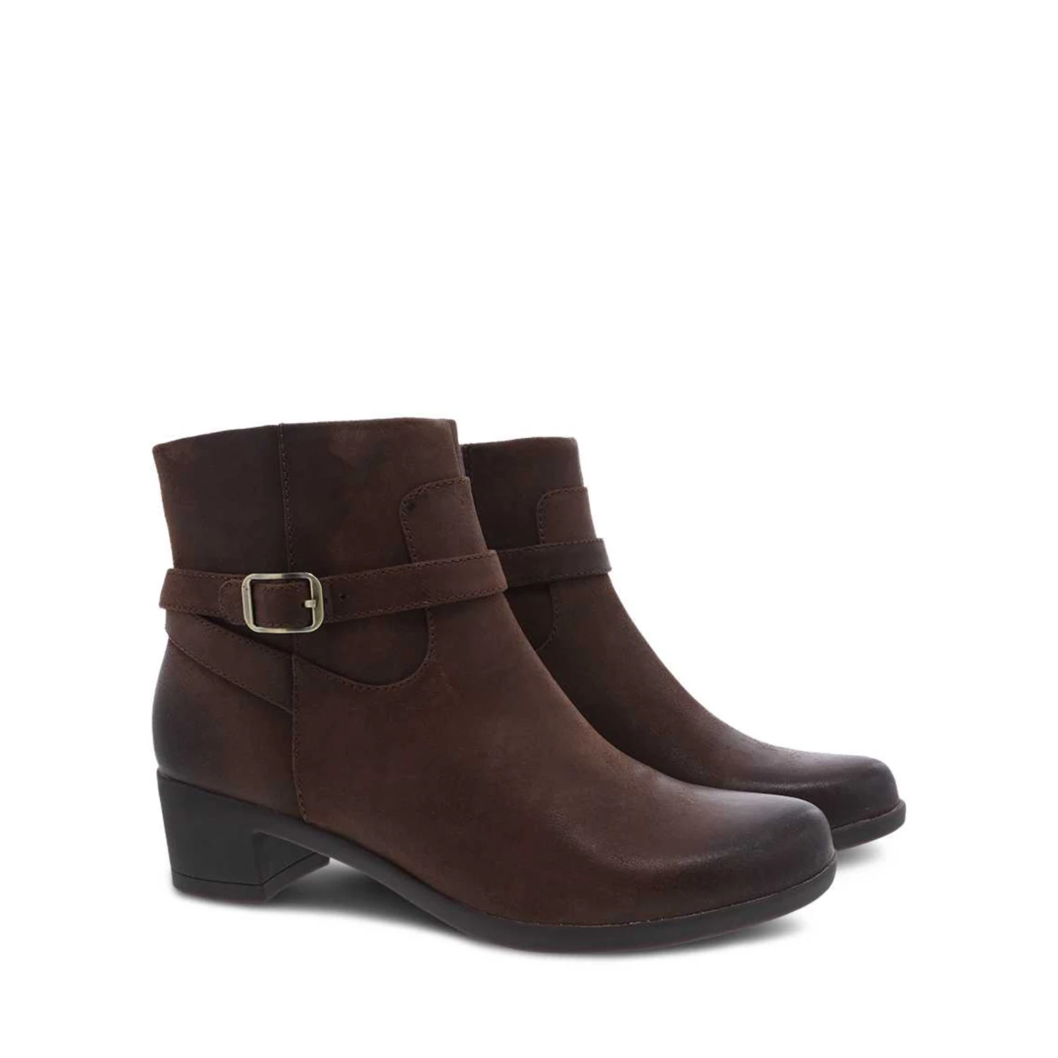 DANSKO WOMEN'S CAGNEY BROWN BURNISHED SUEDE BOOTS - 3217532300 - Image 3