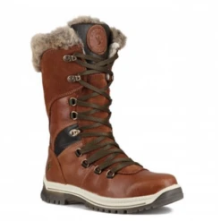 Santana Canada Women's Luxury Winter Boot Marinda In Cognac Made In Italy
