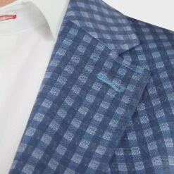 7 Downie Blazer Dallas Blue Check SS22