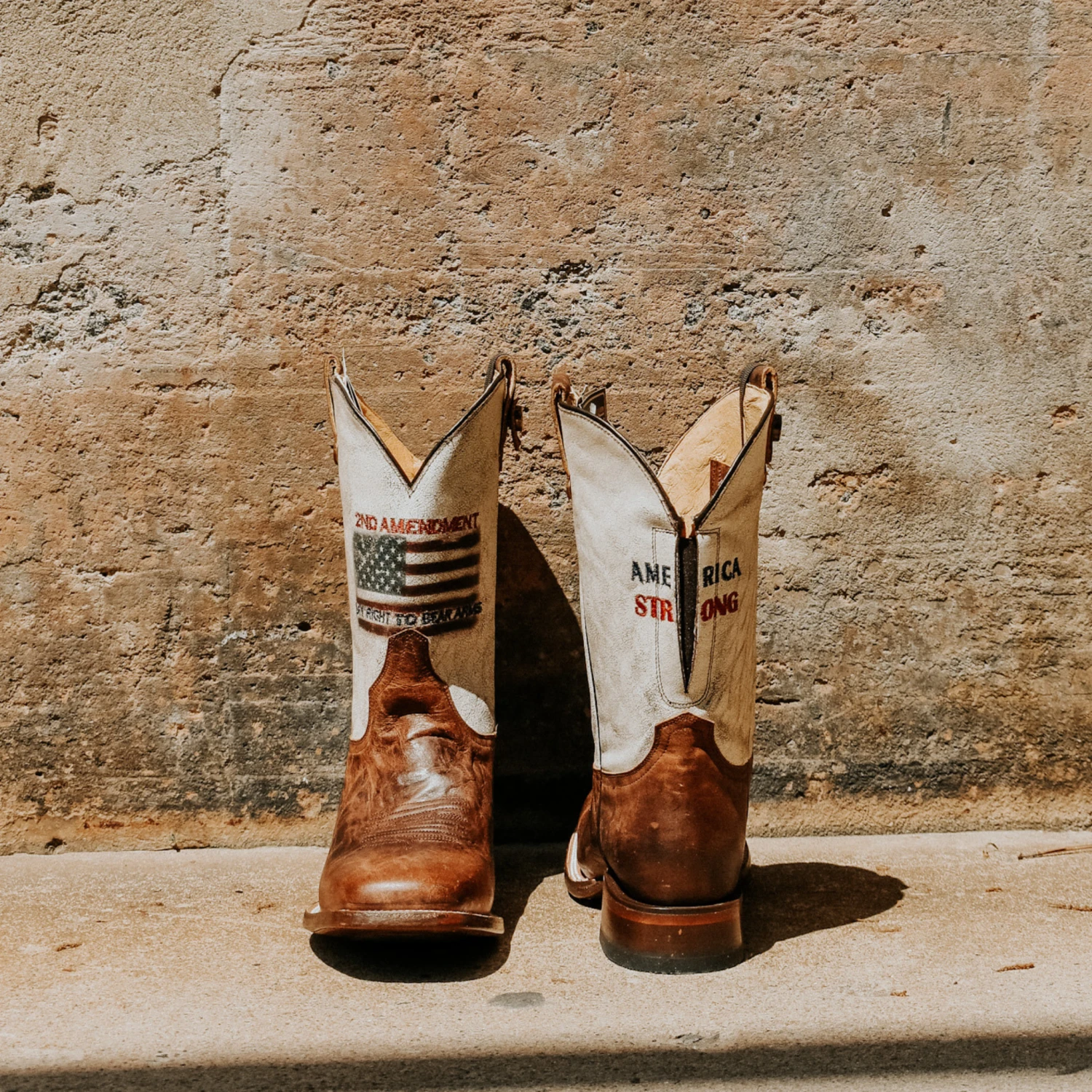 ROPER MEN'S AMERICA STRONG FLAG WESTERN BOOT - 0902082558503 - Image 2