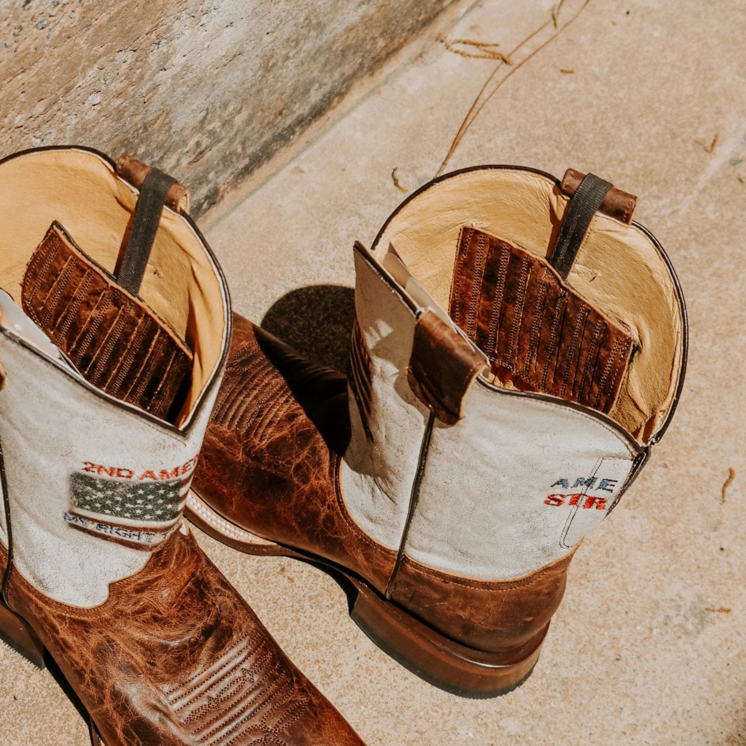 ROPER MEN'S AMERICA STRONG FLAG WESTERN BOOT - 0902082558503 - Image 3