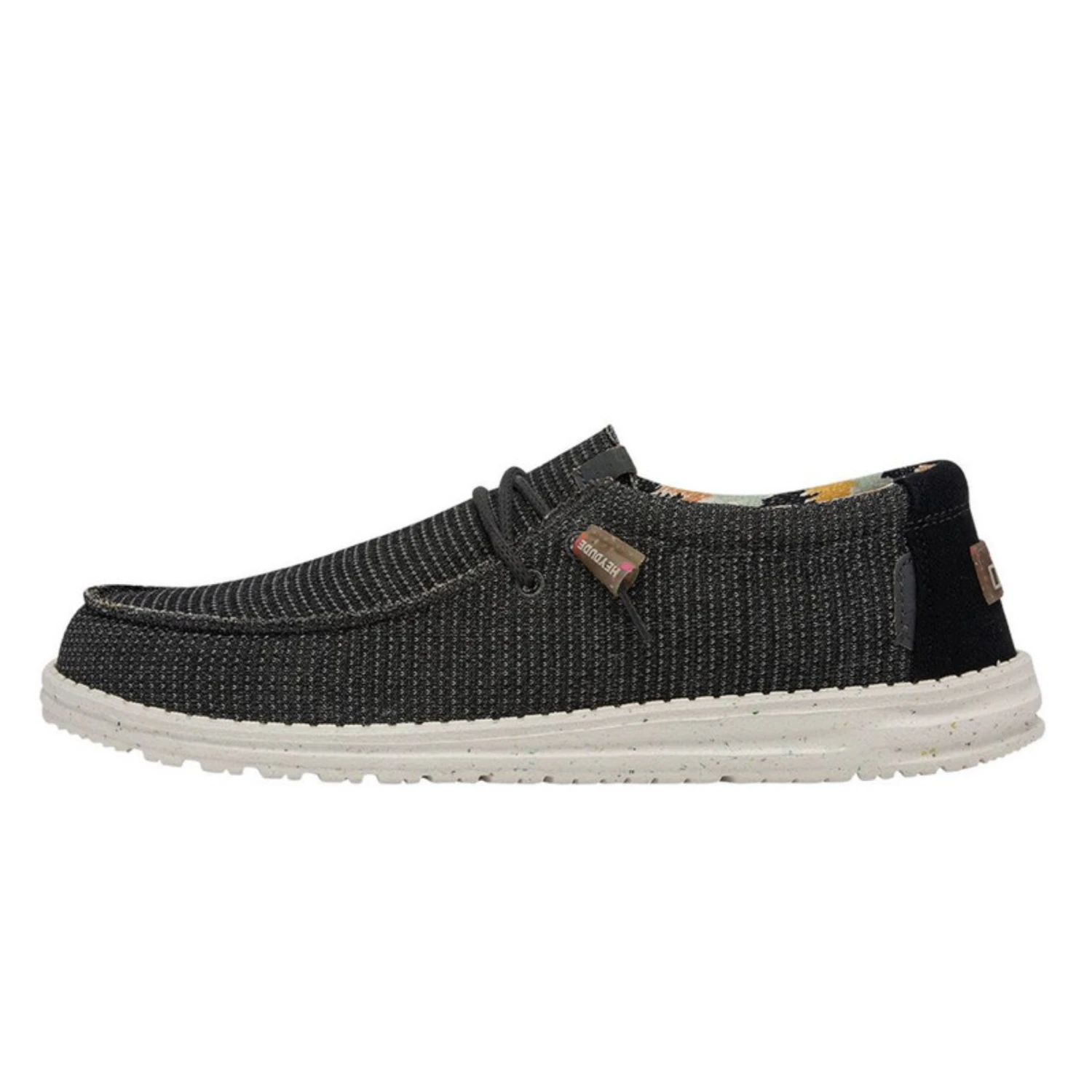 HEY DUDE MEN'S WALLY ECO SOX CHARCOAL SHOE - 112474007