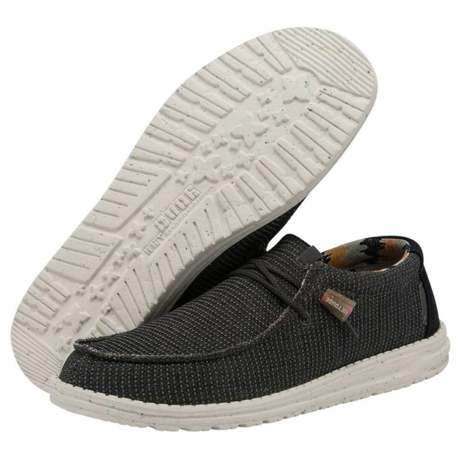 HEY DUDE MEN'S WALLY ECO SOX CHARCOAL SHOE - 112474007 - Image 3