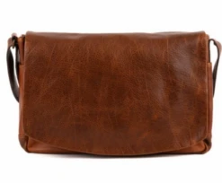 Moore & Giles Sackett Messenger Bag In Titan Milled Honey A-MG03L-TMH