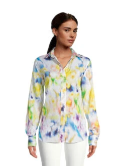 Robert Graham Women's Carrie Brush Stroke Shirt WS21108 SS21