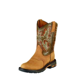 ARIAT KID'S WORKHOG PULL ON BOOT- 10007836
