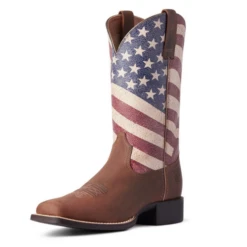 ARIAT WOMEN'S ROUND UP PATRIOT WESTERN BOOT- 10038397