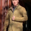 Bergen Of Norway Men's Hans Lambskin Jacket D0B800 In Olive