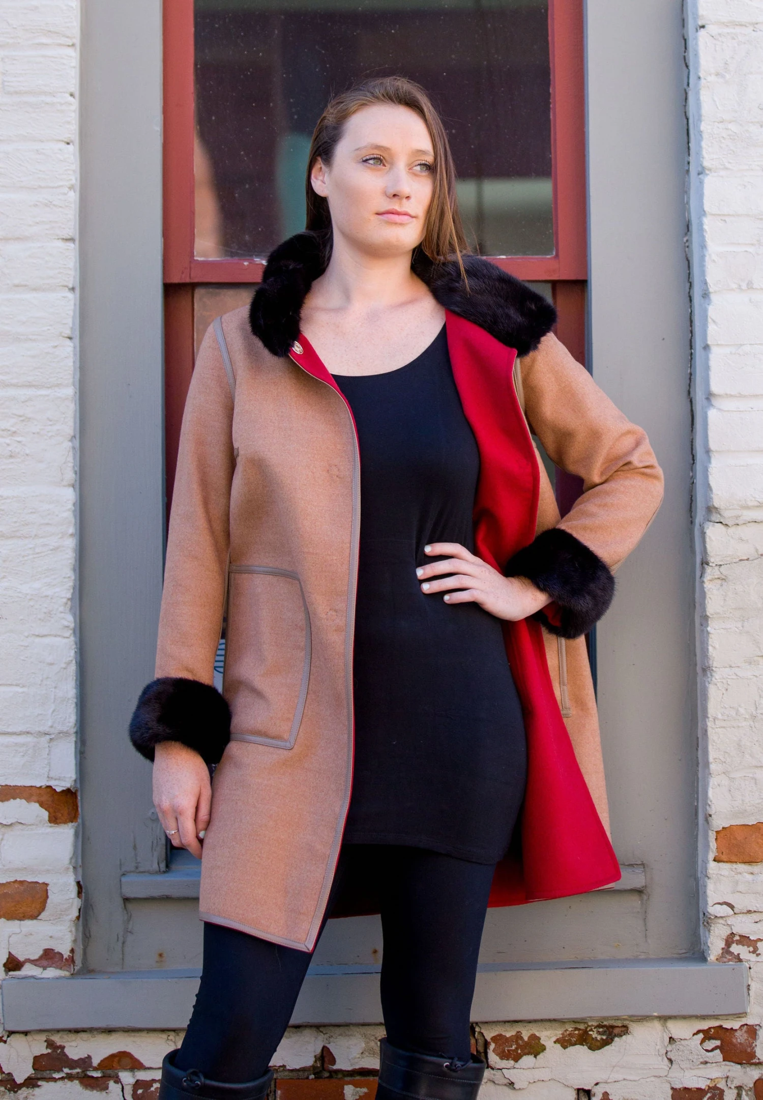 Bergen Of Norway Kari - White Cashmere Mink Coat - Image 4