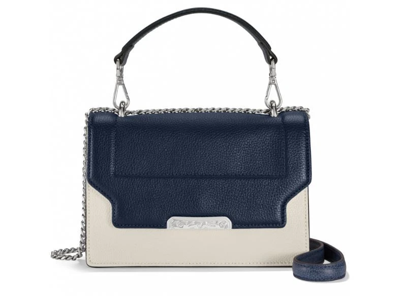 Brighton Jaden Medium Crossbody In Ink/White