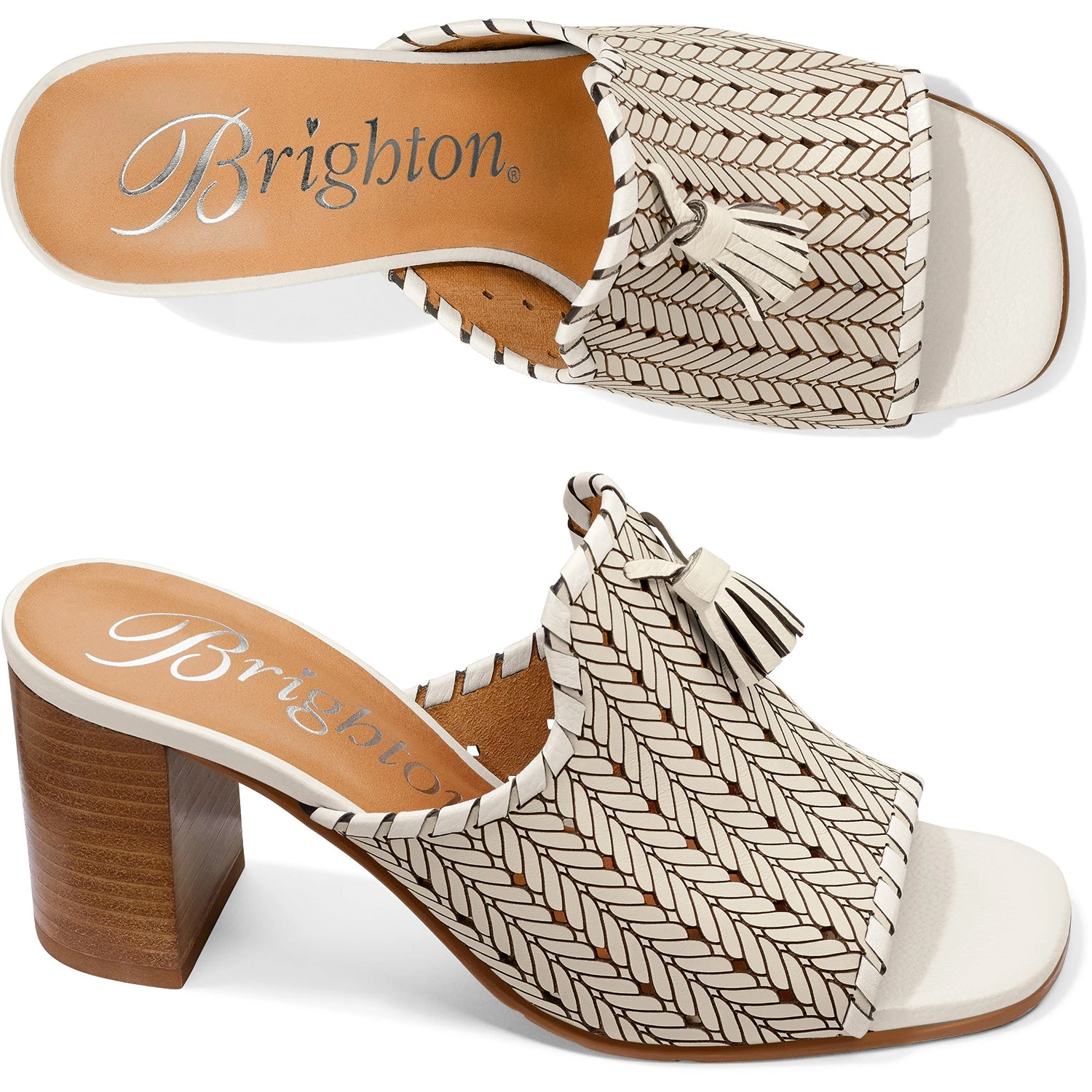 Brighton Rhea Sandals In White - Image 2
