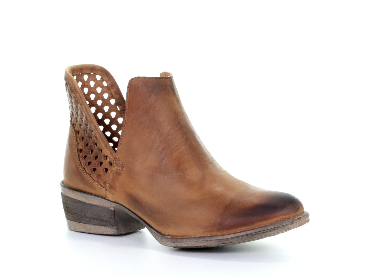 Corral Boots Circle G By Corral Q5027 Women's Shortie In Brown - Image 2