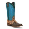 Corral Women's Cowboy Boot Z5099 Western Square Toe With A Blue Shaft