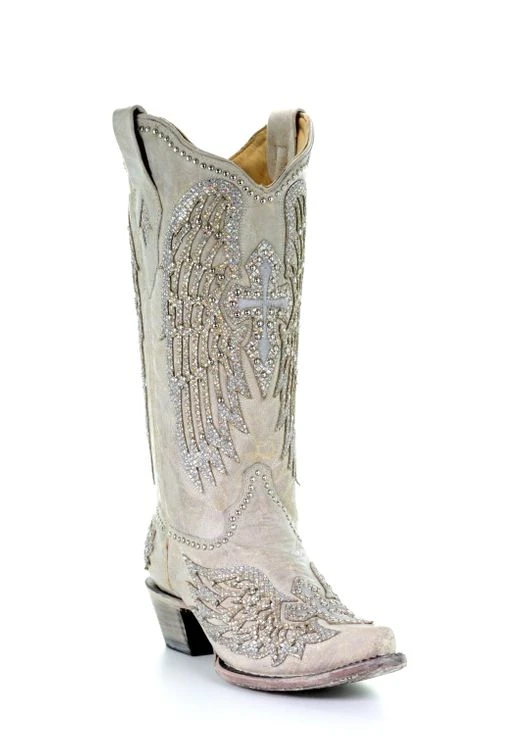 Corral Boots Corral A3571 Womens Ld Cross & Wings SS23 - Image 3