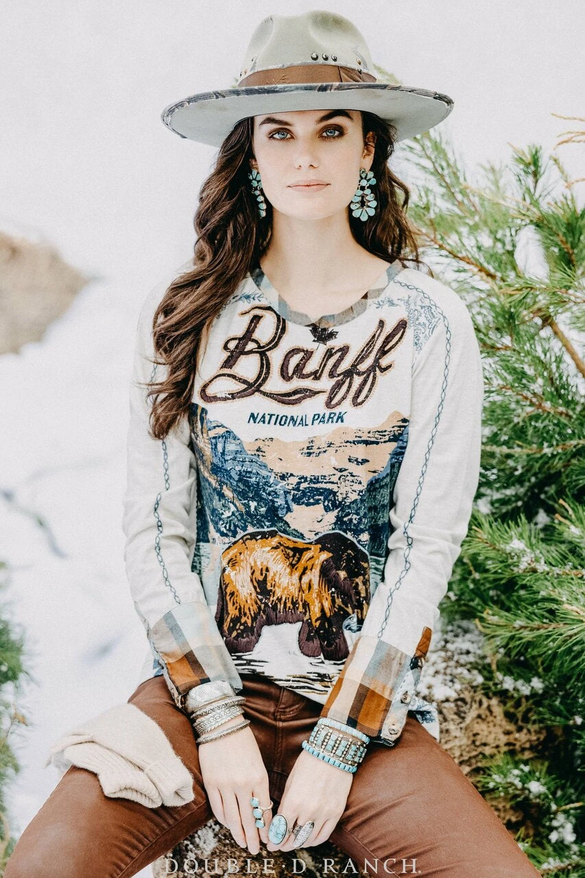 Double D Ranchwear Women’s Banff Bear Top