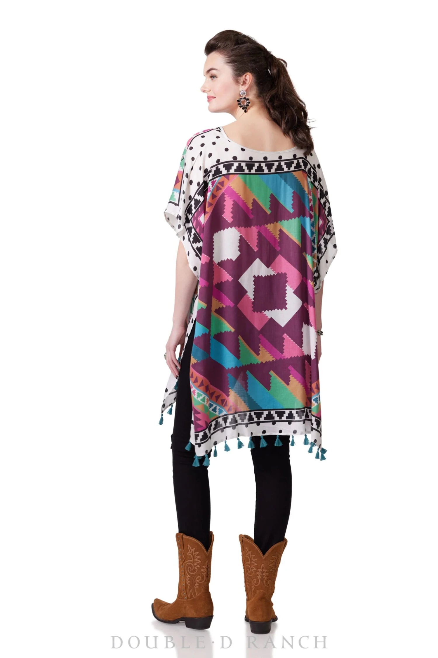 Double D Ranch Women's Hay Babies Pancho - Image 4