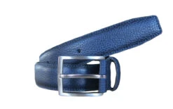 George Roth Heidelberg Blue Leather Belt