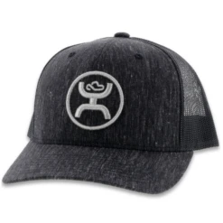 HOOEY O CLASSIC BLACK 6 PANEL BALL CAP- 2008T