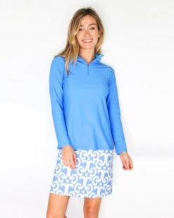 Jude Connally Sonia Skort In Ikat Periwinkle