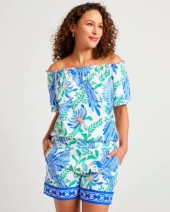Jude Connally Georgia Top Whimsey Parrot SS23