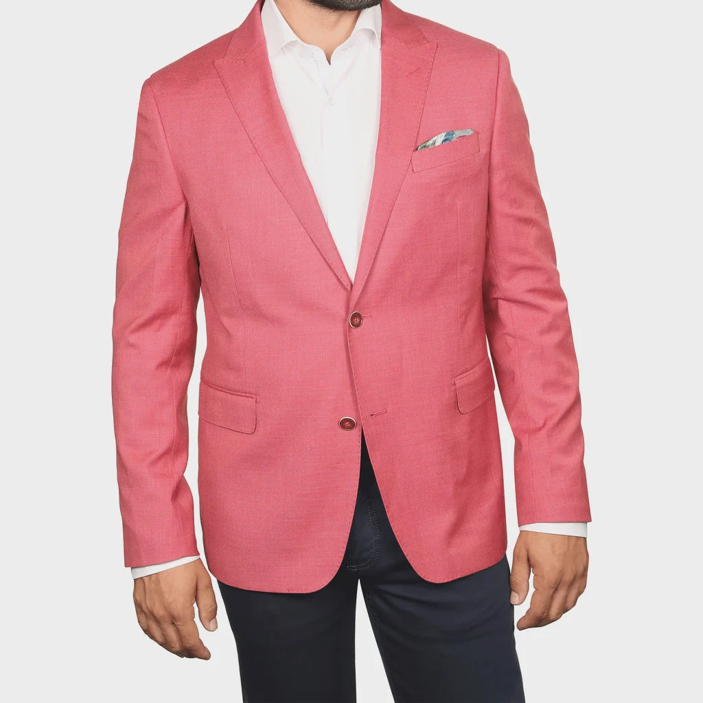 7 Downie Men's Millet Sports Coat In Berry StylishBlazer