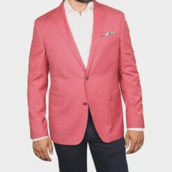 7 Downie Men's Millet Sports Coat In Berry StylishBlazer