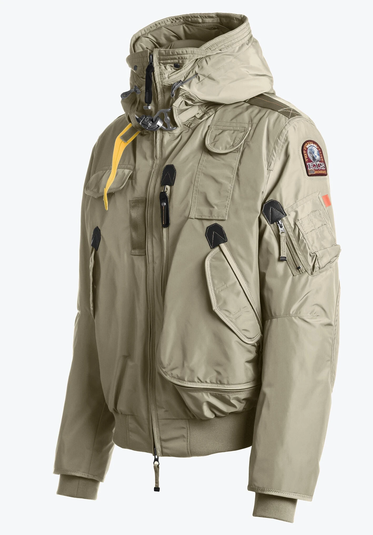 Parajumpers Gobi Men's Winter Jacket In Beige Classic Canvas PMJCKMA01 - Image 2
