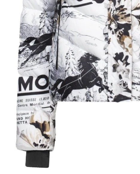 Post Card Women's Courchevel Print Winter Jacket ON SALE - Image 3