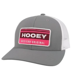 HOOEY HORIZON GREY WHITE TRUCKER HAT - 2035T