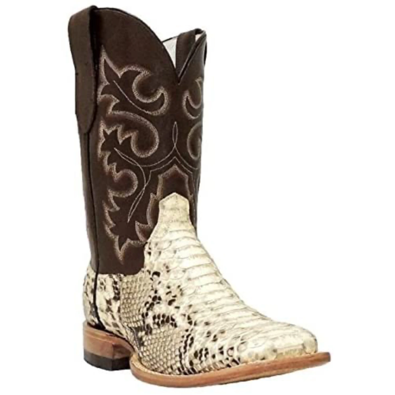 COWTOWN MEN'S SHORT SNAKE SKIN BOOT - H1809