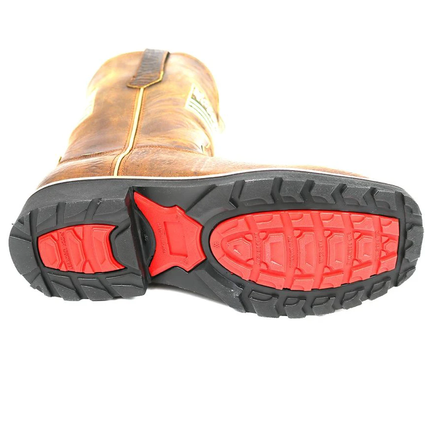 ROCKIN' LEATHER MEN'S AMERICAN FLAG SOFT TOE WORK BOOT-5016 - Image 3