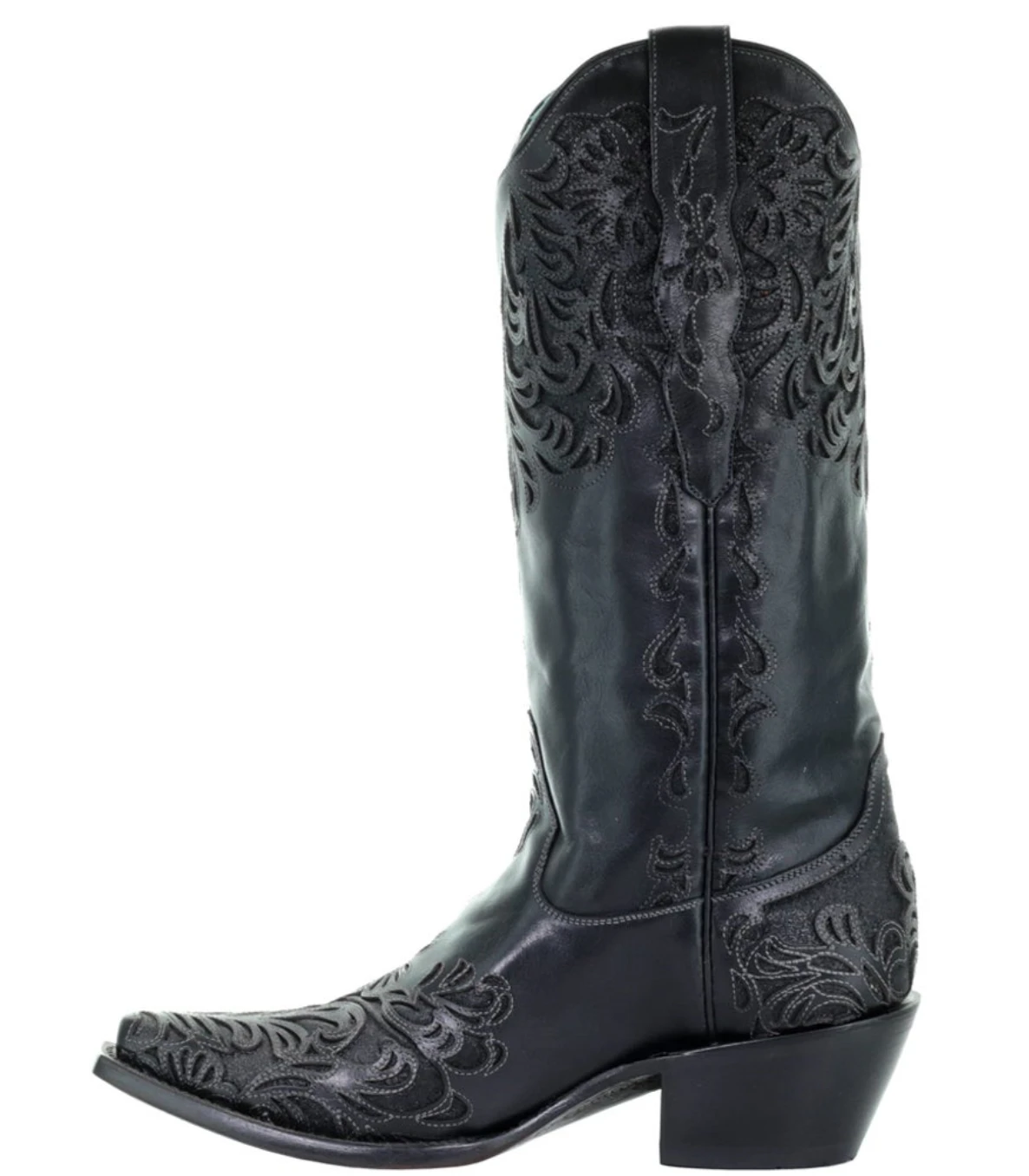 CORRAL WOMEN'S BLACK FULL INLAY BOOT - G1417 - Image 4