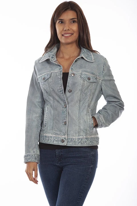Scully L1041 LD Denim Leather Jacket SS23 - Image 2