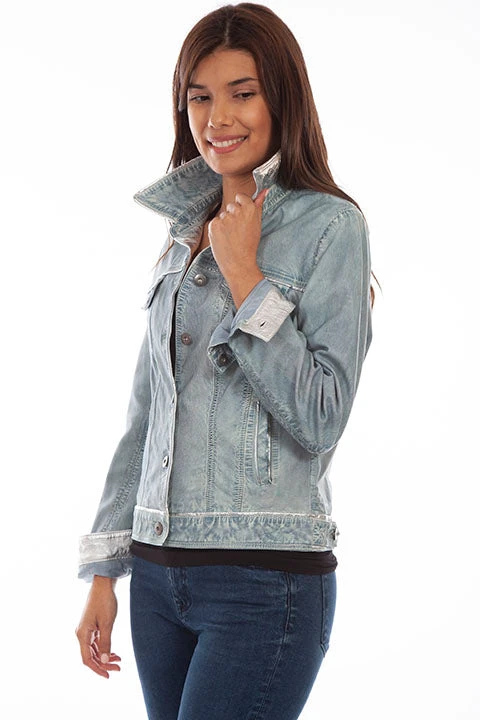 Scully L1041 LD Denim Leather Jacket SS23