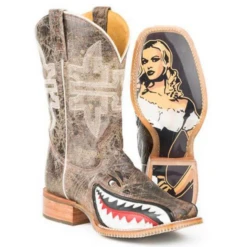 TIN HAUL MEN'S TOASTIN' A GNARLY SHARK WESTERN BOOT- 14-020-0007-0002