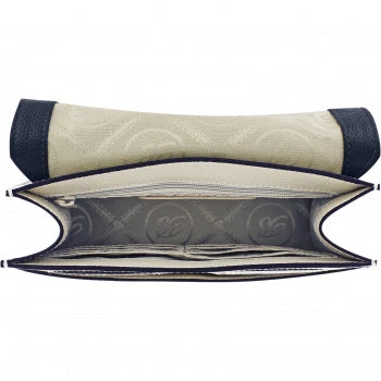 Brighton Jaden Medium Crossbody In Ink/White - Image 2