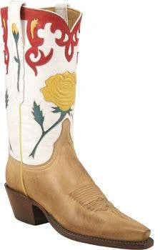 Lucchese Classic L4646 Women's Yellow Rose Boot Hand Made- ONE OF A KIND