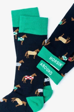 Alynn Horsin' Around Socks In Navy