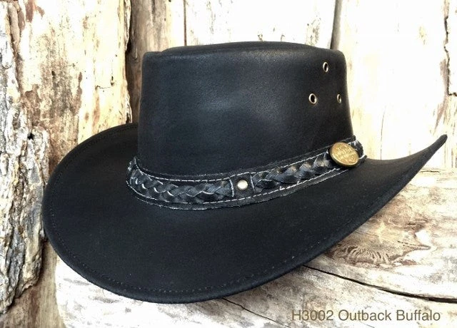 Outback Survival Gear - Buffalo Hat In Black (H3002)