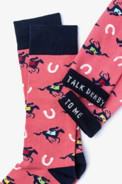 Alynn Socks Talk Derby To Me In Pink SS23