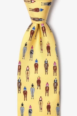 Alynn Men's Silk Tie Bringing Up The Rear