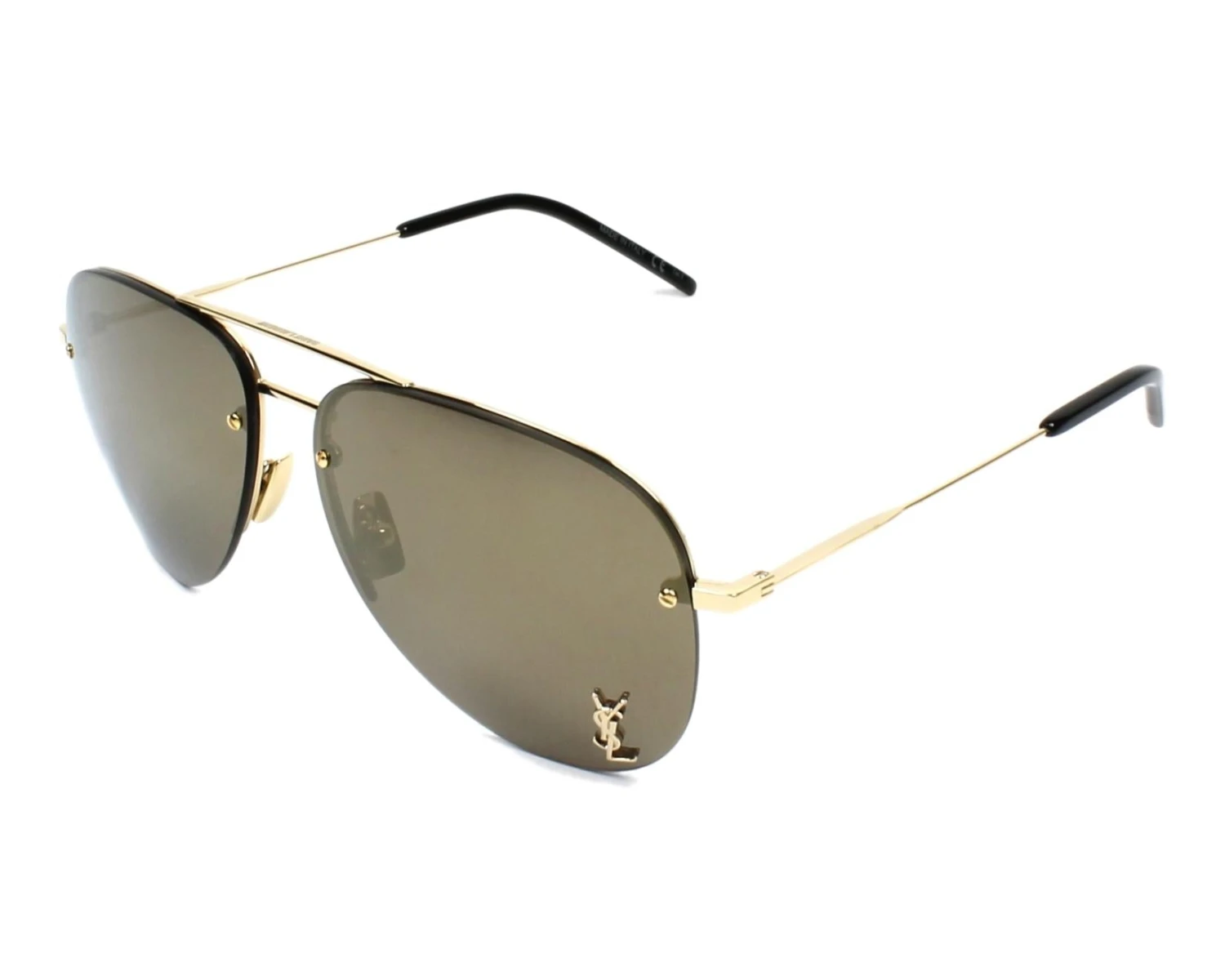 Yves Saint Laurent Yves Saint Lauren Sunglasses Aviator Gold CLASSIC 11 M-004 SS23 - Image 2